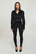 signature velour set (jet black)