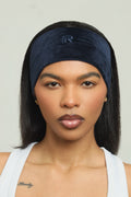 velour headband (midnight navy)