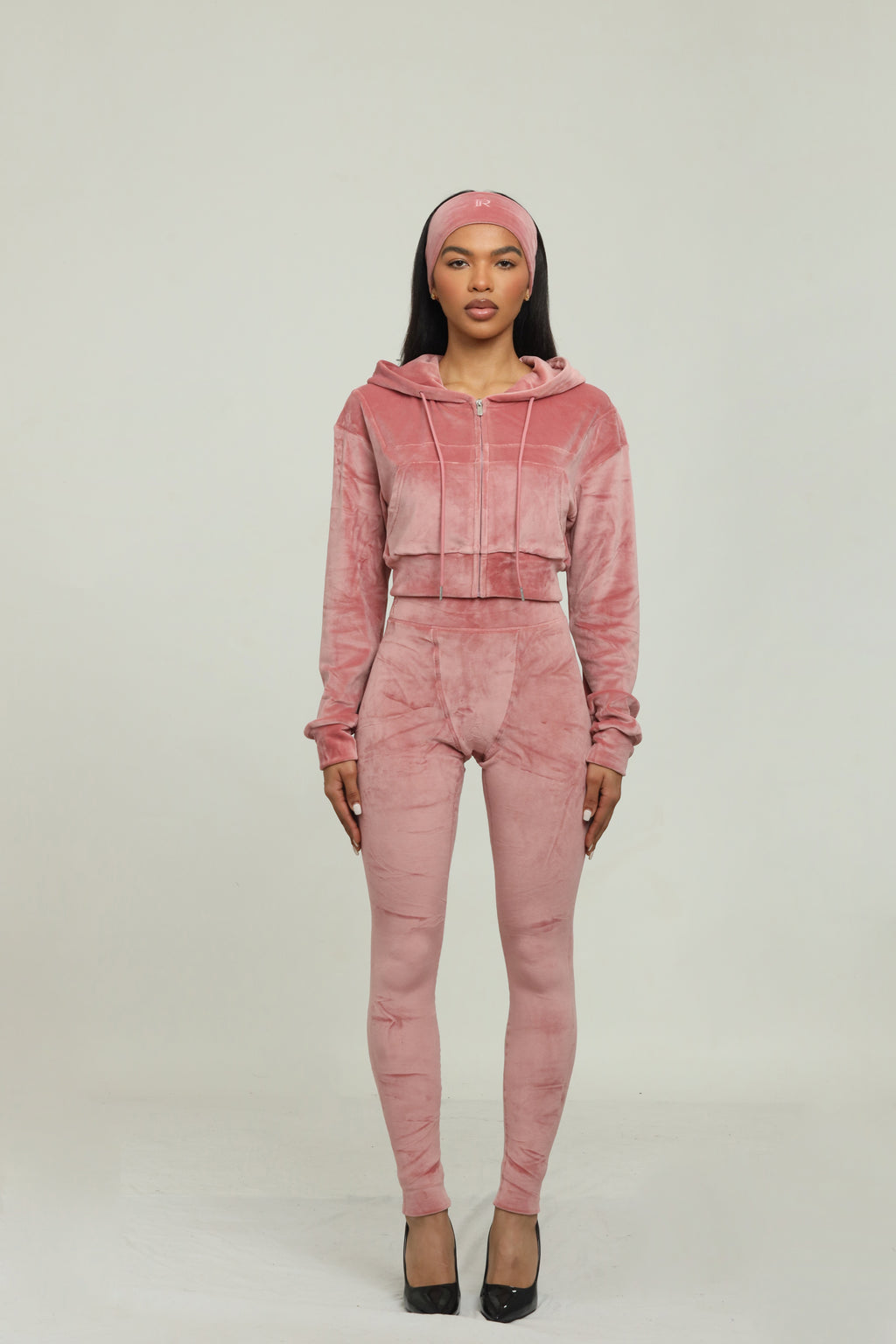 signature velour set (blush pink)