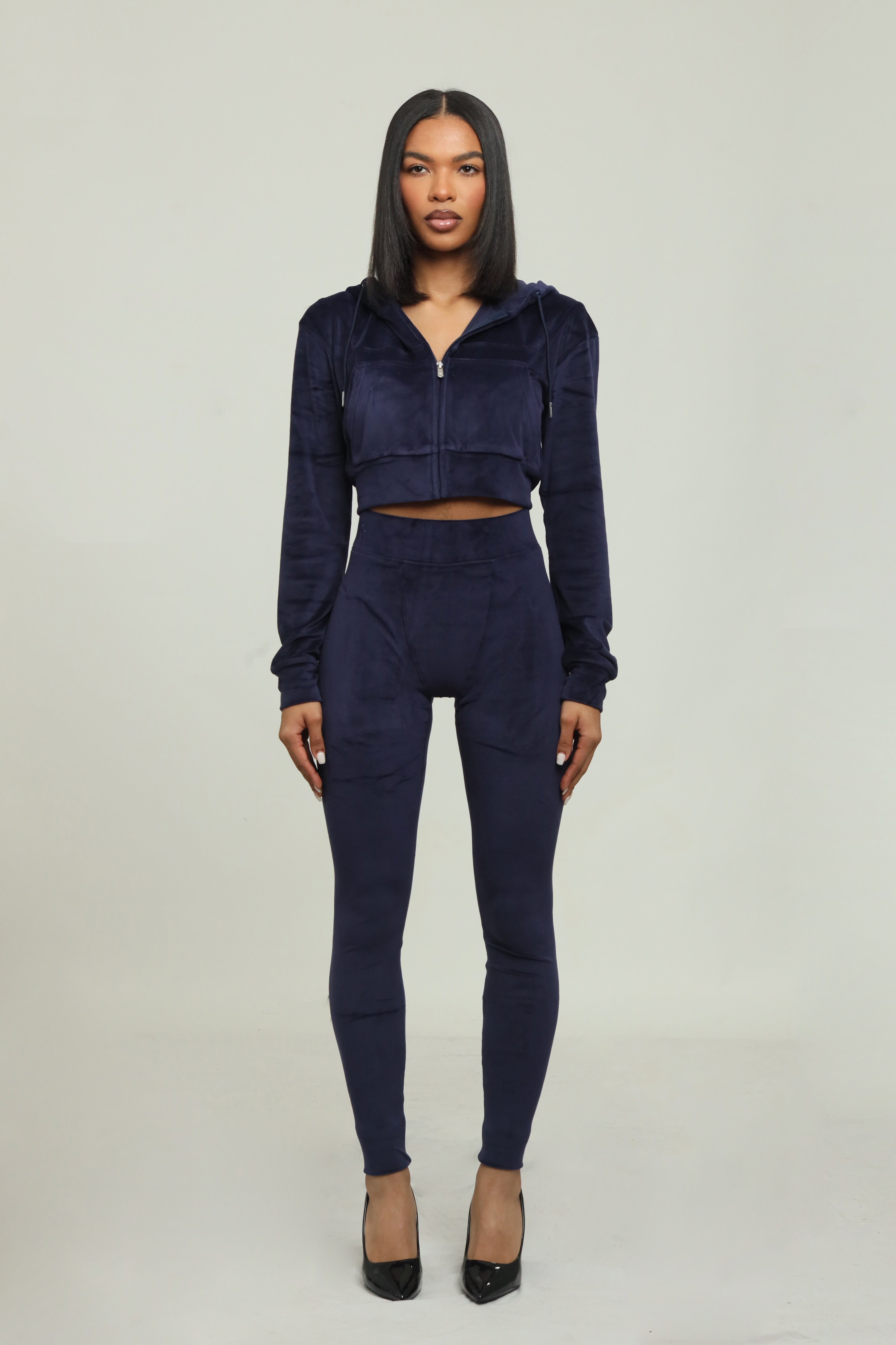 signature velour set (deep plum)