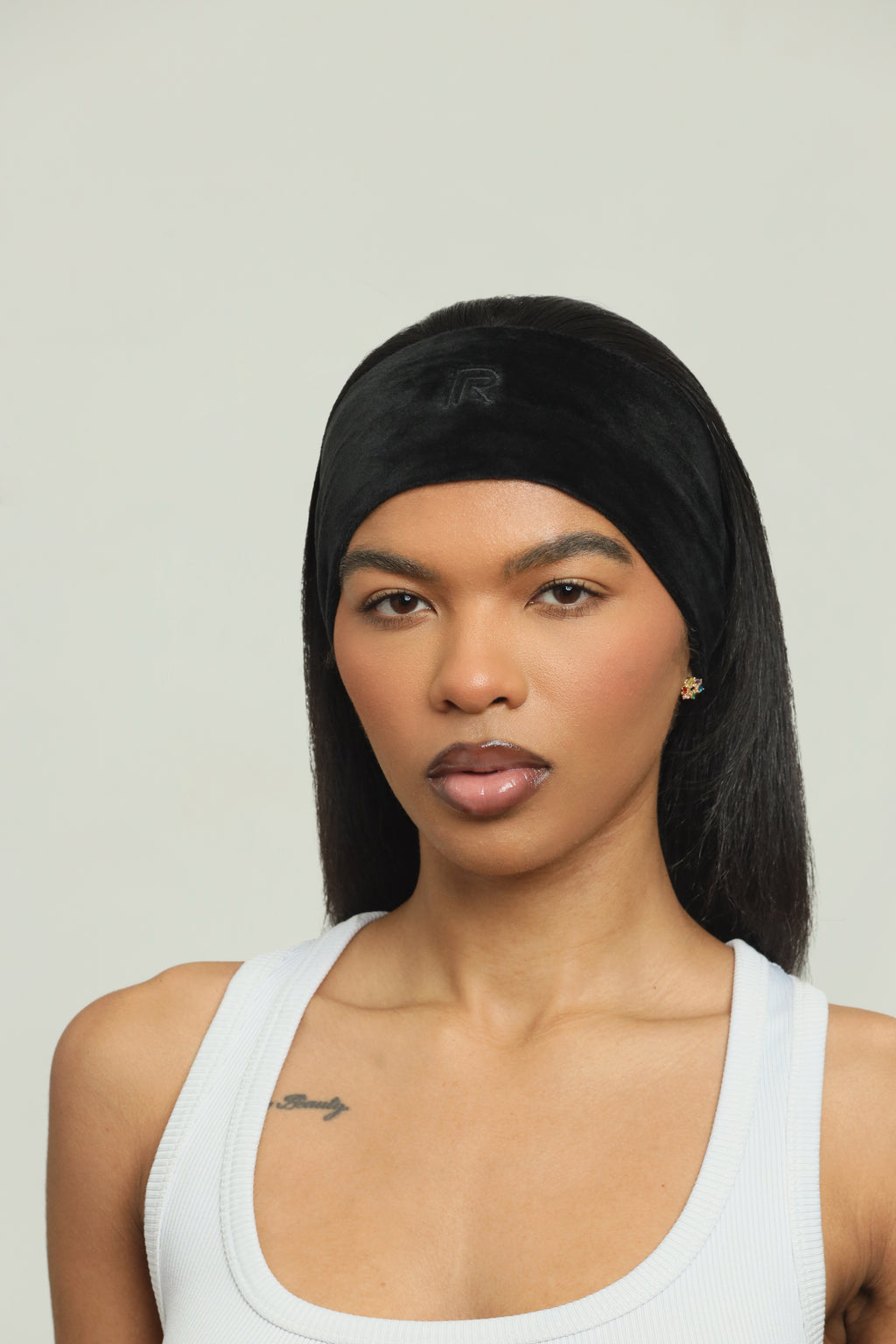 velour headband (jet black)