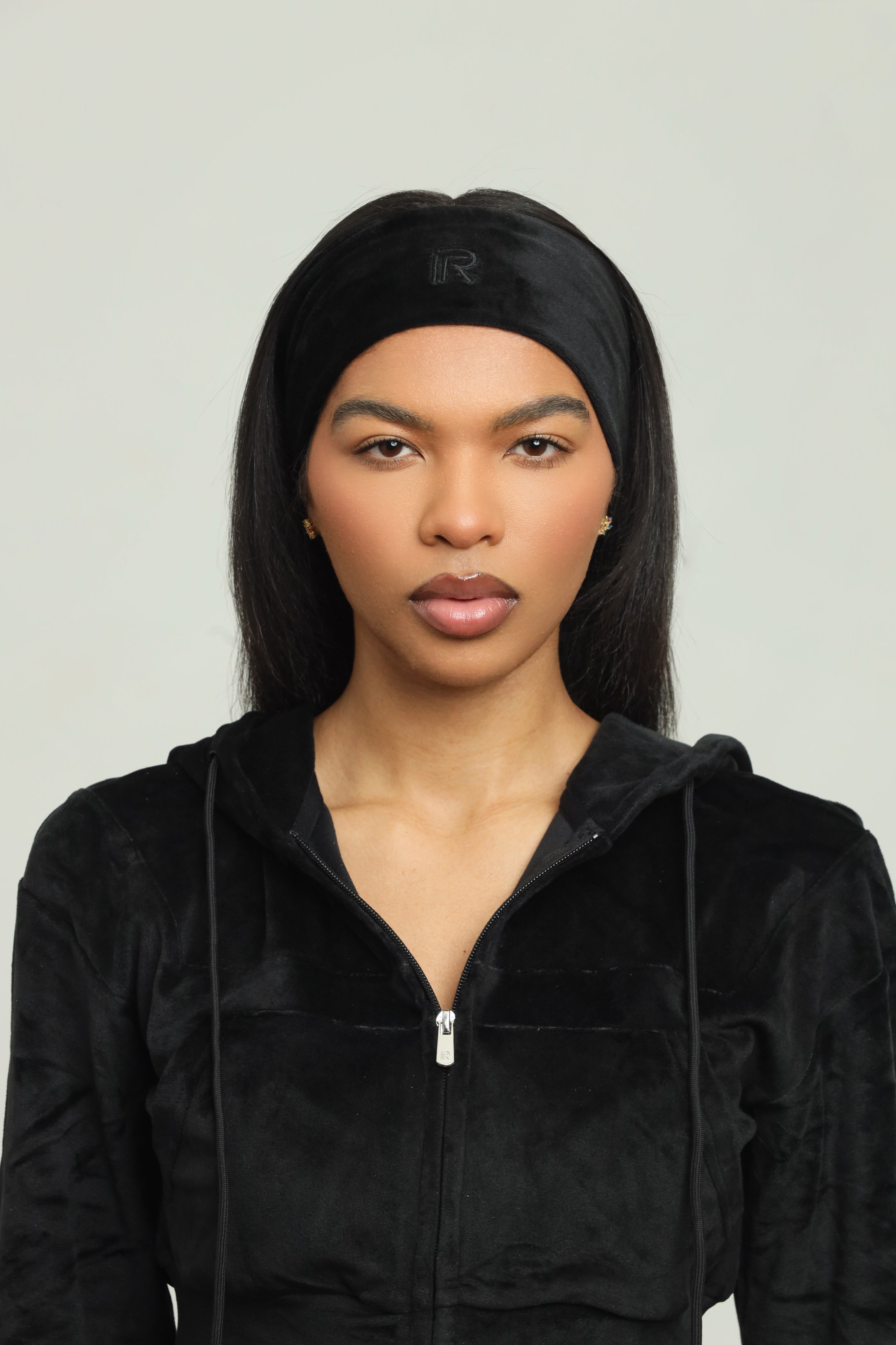 velour headband (jet black)