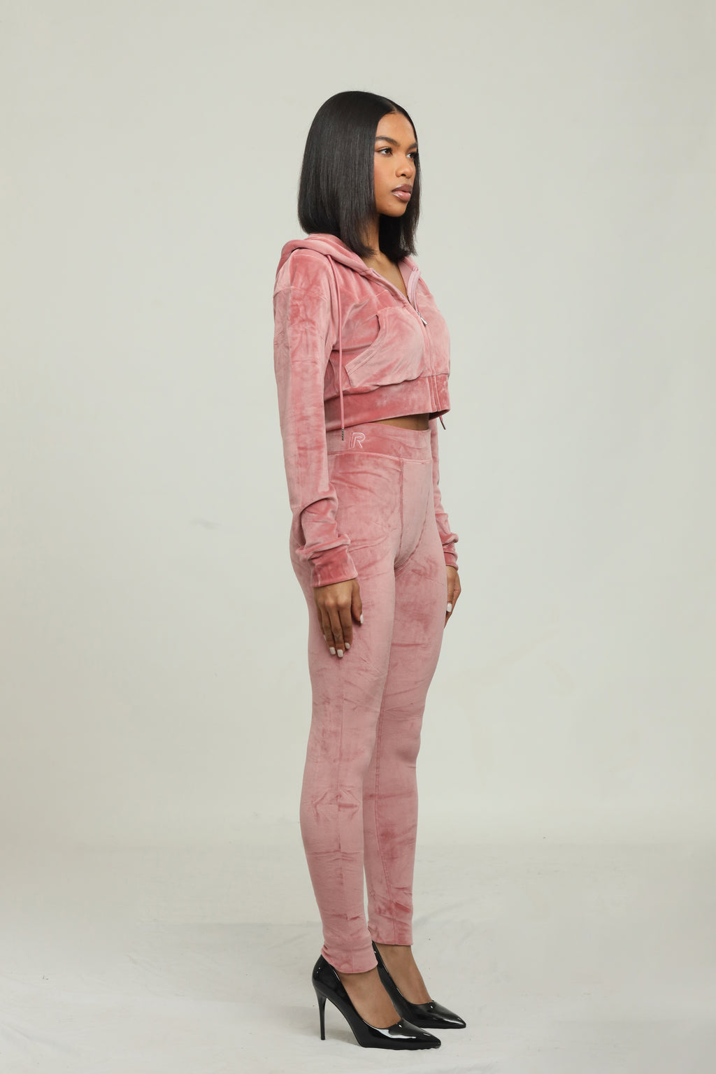 signature velour set (blush pink)