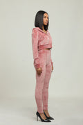 signature velour set (blush pink)