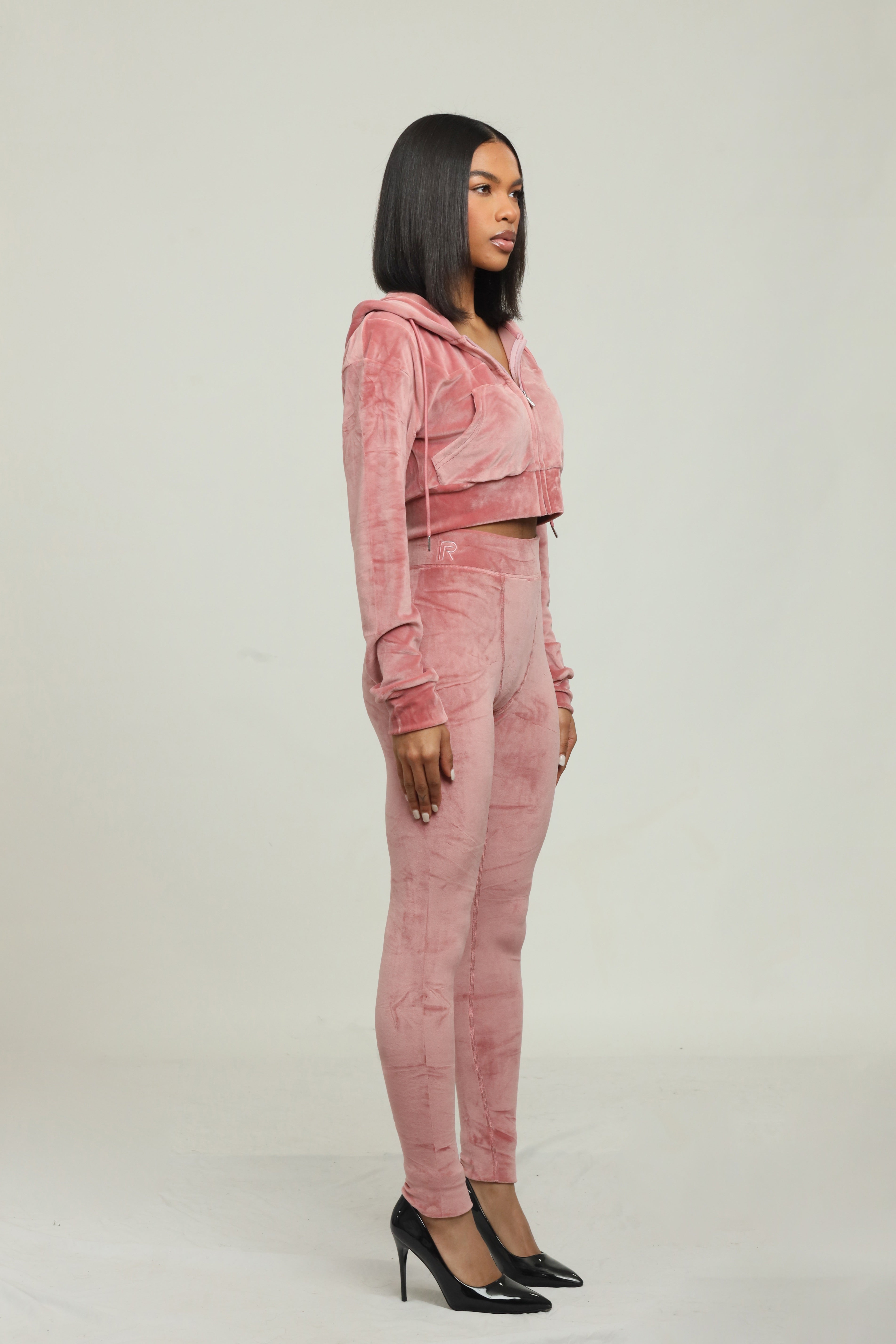 signature velour set (blush pink)