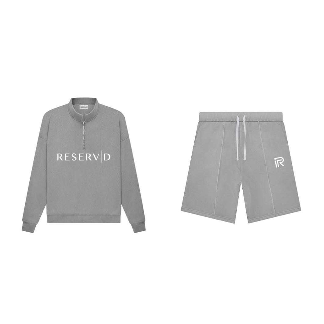 Cool gray Elevated Short Set